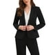 thumbnail image 1 of BLAZERS CHIC INSPIRADORES para Mujeres Casual de Negocios con Un Botón, Manga Larga, Chaquetas de Oficina con Almohadillas en los Hombros, XL Negro, 1 of 6