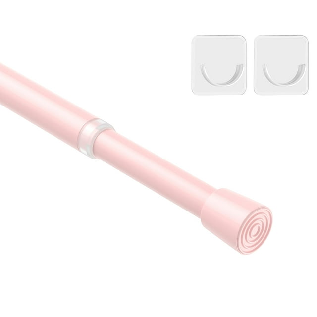 Barra de cortina de tensión MEXAU Spring, 66-99 cm, ajustable, rosa