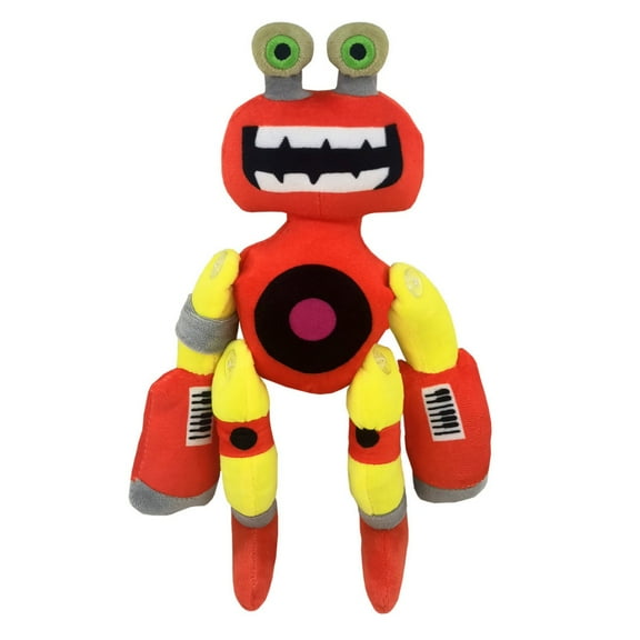 9.84-Inch Wubbox Plush,Singing Monster Soft Stuffed Animal Plush (Orange Robot)