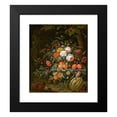 thumbnail image 2 of Abraham Mignon 20x23 Black Modern Framed Museum Art Print Titled - Flowers and Fruit, 2 of 5