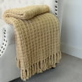 thumbnail image 4 of Home Soft Things Space Yarn Throw - Light Camel - 60" x 80" Jumbo, 4 of 7