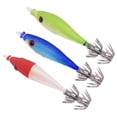 thumbnail image 4 of 2 uds. 7cm 4g señuelos de pesca con anzuelo de cebo de camarón de madera Artificial luminosa (azul) Hugtrwg Para estrenar, 4 of 8