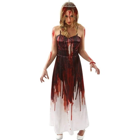 Carrie Bloody Prom Queen Adult Costume Dress -