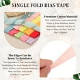 thumbnail image 3 of Uxcell Single Fold Bias Tape, Wide Cotton Bias Binding Tape Hemming for DIY Crafts Garment Sewing Seaming Piping Quilting Light Pink, 3 of 7