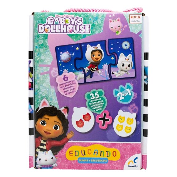 Juego Preescolar Educando Novelty Gabbys DollHouse 38 Tarjetas