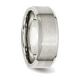 thumbnail image 4 of Mens 8mm Stainless Steel Comfort Fit Wedding Band Ring with Beveled Edge for Men, 4 of 7