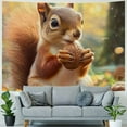 thumbnail image 4 of Patifu Squirrel Nut Forest Tapestry Wall Hanging Unique Style Graphic Tapestries for Home Decor Living Room Bedroom Apartment 40x30inch, 4 of 6