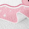 thumbnail image 5 of Feelyou Cartoon Ghost Pumpkin Twin Quilt Set, Kawaii Halloween Bat Twin Coverlet Set, 2 Pieces, 1 Comforter and 1 Pillowcase, 5 of 7