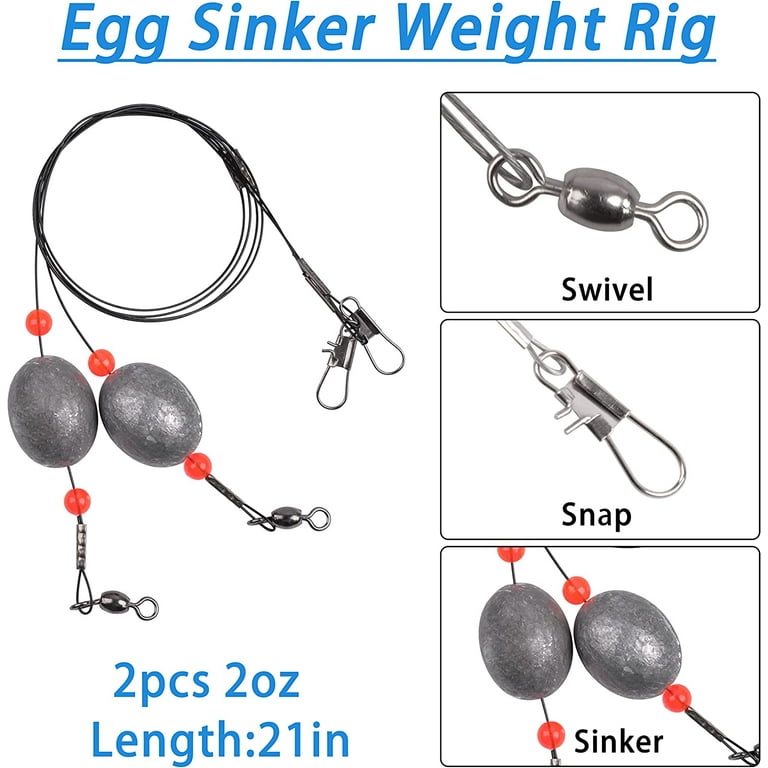 Snap Swivel Fishing Hook And Weight Setup 130pcs Fishing Swivel
