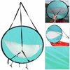 108cm Kayak Boat Wind Sail Foldable Clear Window Wind Sail Fishing Rowing Boat Inflatable Outboard Drifting (Light Blue)