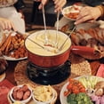 thumbnail image 4 of Swissmar Lugano 9-Piece Fondue Set - Red, Cast Iron, 4 of 22