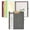 Drak Gray, variant on Green Foldable Spiral Clipboard Folio With Storage Zipper Pouch  5 Plastic Folders 10 Pockets Refillable Lined Notepad (11" X 8.5") Linen Hardcover Project Organizer