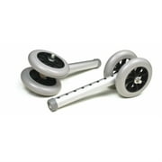 Lumex Fixed Wheels, 5" Bariatric Walker Wheels - 1 Pair