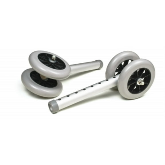 Lumex Fixed Wheels, 5" Bariatric Walker Wheels - 1 Pair