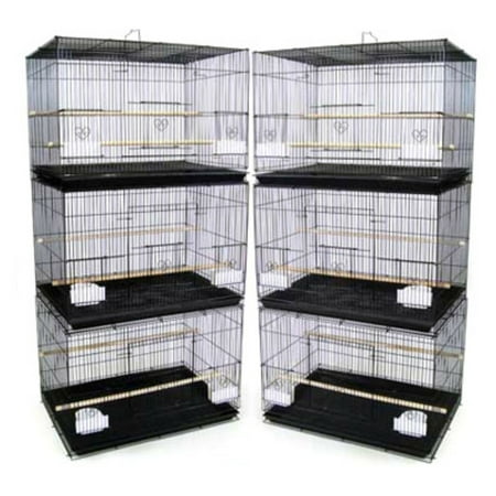 Ymlgroup Lot of 6 Small Breeding Cages, Black