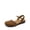 BROWN, variant on Women's Closed Toe Sandals Arch Support Comfort Cork Footbed Flat Sandals Summer Shoes