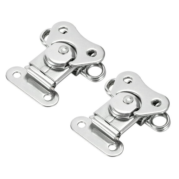 1.89" SUS304 Stainless Steel Spring Loaded Butterfly Twist Latch Keeper Toggle Clamp - 2 Pcs