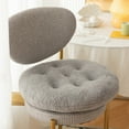 thumbnail image 4 of Round Stool Cushions Soft Lamb Plush Office Computer Chair Protective Mat Seat Pad Buttock Chair Cushion Backrest Pillow, 4 of 19