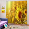 thumbnail image 2 of Cortina de Ventana de Impresión 3D de 2 Paneles Puede para Decoración Girasol Gloria Cortina de poliéster, 2 of 8