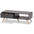 thumbnail image 4 of Baxton Studio Kelson Dark Grey and Gold Finished Wood Coffee Table, 4 of 11