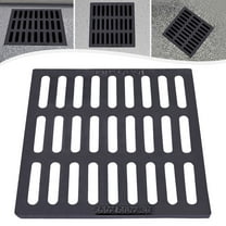 Cast Iron Sewer Grate Drain Catch Basin Cover Strainers Trench Drainage Outdoor for Parking Lots, Yards