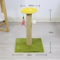 thumbnail image 2 of Hi,Fancy Cat Scratching Post Scratch Pole Gift Durable for Kittens Supplies Square Green, 2 of 9