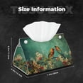 thumbnail image 5 of Xecao Retro Birds Print Tissue Box Cover,Modern PVC Leather Square Tissue Box Holder for Creative Decorative, 5 of 7