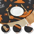 thumbnail image 4 of Trick or Treat Halloween Pattern Round Fitted Tablecloth with Elastic Edge,Dining Table Cover Waterproof,Outdoor Round Tablecloth for Camping,Dining,Indoor and Outdoor, 4 of 7