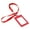 red, variant on MesaSe Badge Holder with Lanyard Wear-resistant Anti-scratch Fine Texture Multi-purpose Protect Portable ID Badge Card Holder Office Supplies
