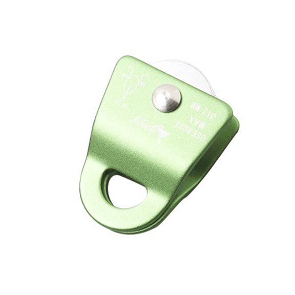 Polea de Escalada Greeniant para montañismo en roca 20KN color Verde