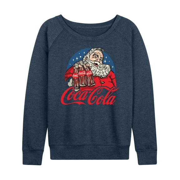 Coca-Cola - Santa Coke Bottles - Women's French Terry Long Sleeve Pullover