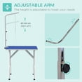 thumbnail image 4 of PawHut Foldable Pet Grooming Table for Dogs Cats Non-slip Surface, Blue, 4 of 10