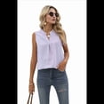 thumbnail image 2 of Blusa de Verano para Mujer, Informal, con Cuello en V, Sin Mangas, Color , Talla XXL, 2 of 9