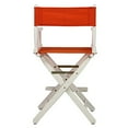 thumbnail image 2 of Casual Home Chaise de Réalisateur 24 Pouces" Cadre Blanc avec Toile Tangerine Hauteur de Comptoir, 2 of 5