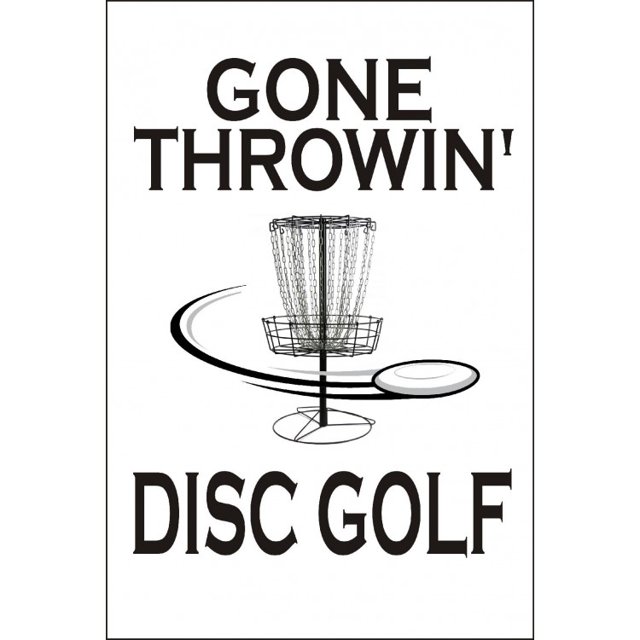 Signe de Stationnement de Photo de Golf de Disque de Throwin Allé