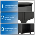thumbnail image 5 of Garvee Package Delivery Boxes for Outside, Lockable Anti-Theft Parcel Drop Box, Waterproof Weather Resistant Mailbox for Porch Fence Curbside (33.46"x19.29"x5.91"), 5 of 8