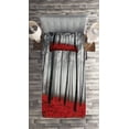 thumbnail image 2 of Ambesonne Forest Quilted Coverlet 2 Pcs, Foggy Woodland, Twin Size, Pale Grey Black and Red, 2 of 2