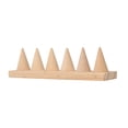 thumbnail image 3 of Detachable s Holder Stand Finger s Storage Organizer Durable Elegant Cone Shape Wood for DIY Craft Showcase Photography Salon Tabletop 6 Slots, 3 of 8
