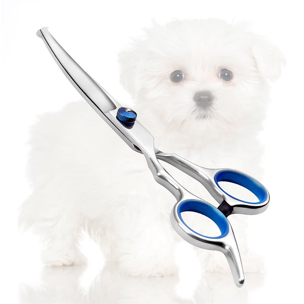 Pet Hair Scissors Grooming Safty Round Head Professional Stainless