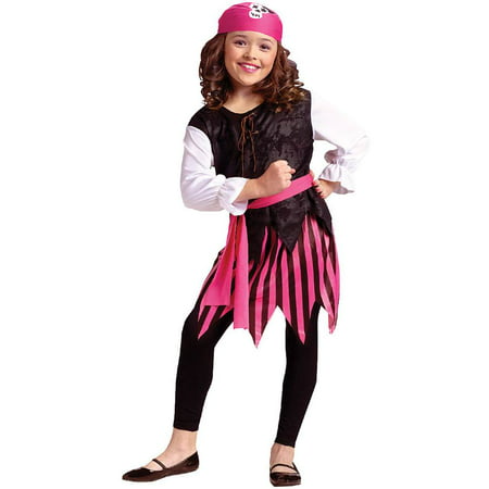 Caribbean Pirate Girl Kids Costume