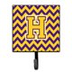 thumbnail image 1 of "Treasures Letter H Chevron Purple and Gold Leash o Key Holder CJ1041-HSH4, pequeño, multicolor" Caroline's Treasures CJ1041-HSH4, 1 of 1
