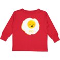 thumbnail image 3 of Inktastic Cute Kawaii Fried Egg Boys or Girls Long Sleeve Toddler T-Shirt, 3 of 5