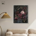 thumbnail image 3 of Vintage Dark Roses Canvas Gothic Art Prints by Art Remedy, White Frame, 30 x 36, 3 of 7