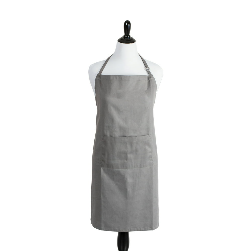 38" Gray Adjustable Extra Large Chef Kitchen Apron with Pockets