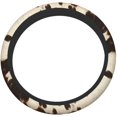 thumbnail image 1 of Steering Wheel Covers Brown Cowhide Print, Anti Slip Washable Stretchy Environmental Car Steering Wheel Protector Universal 15 Inch Auto Car Wrap Cover Car Accessories for Women Girls, 1 of 8