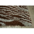 thumbnail image 3 of nourison splendor zebra print shag rug, 3 of 5