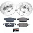 thumbnail image 3 of PowerStop Front Z23 Evolution Sport Carbon-Fiber Ceramic Brake Pad and Drilled & Slotted Rotor Kit Fits: FORD LINCOLN Select Models K7338, 3 of 10