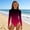 Pink, variant on Eltusu Girls One Pieces Swimsuits, Fashion Bathing Long Sleeve Sun Protection Swimwear Rashguard Blue Size 10-12T