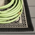 thumbnail image 3 of Safavieh Courtyard Gaus Oriental Indoor/Outdoor Runner Rug, Sand/Black, 2'3" x 10', 3 of 12