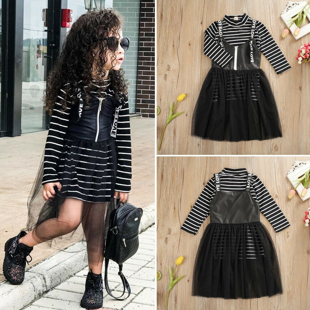 Hot Toddler Baby Girl Clothes Striped 